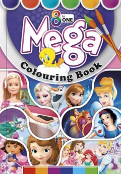 8 in 1 Mega Colouring Book (Girls)