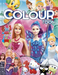 6 in 1 Colour Toon Colouring Book - 6