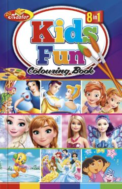 8 in 1 Kids Fun Colouring Book (Girl)